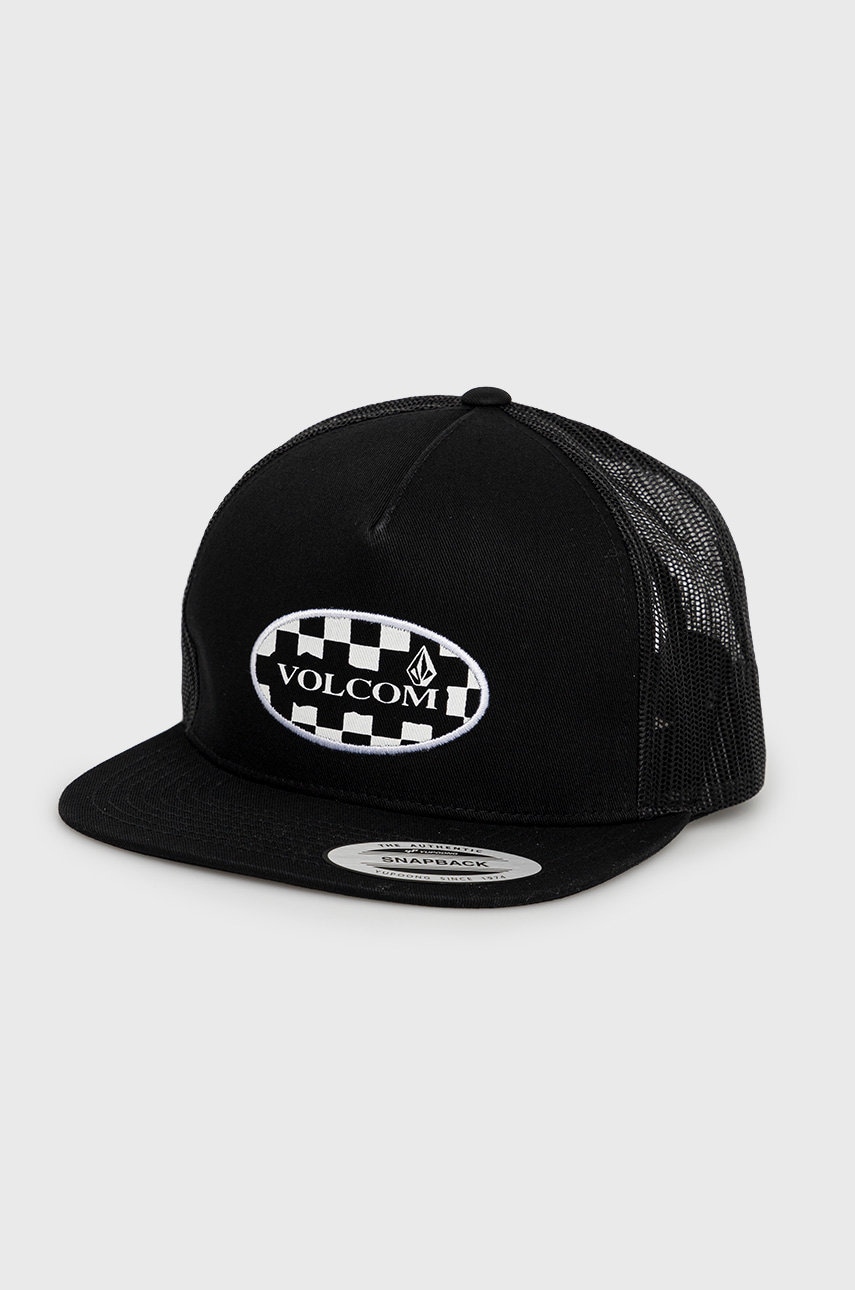 Volcom Căciulă culoarea negru, cu imprimeu