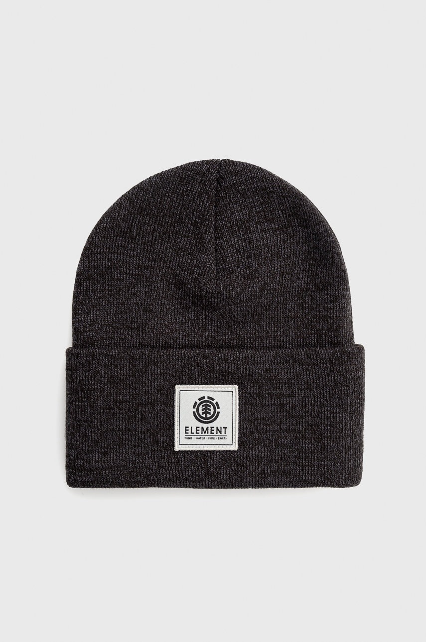 

Шапка Element в черно, Черен