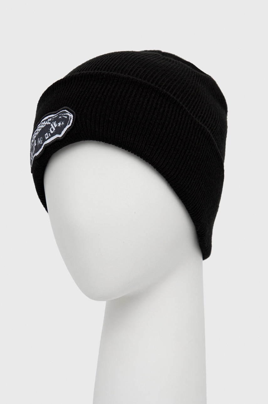

Шапка Volcom колір чорний з тонкого трикотажу