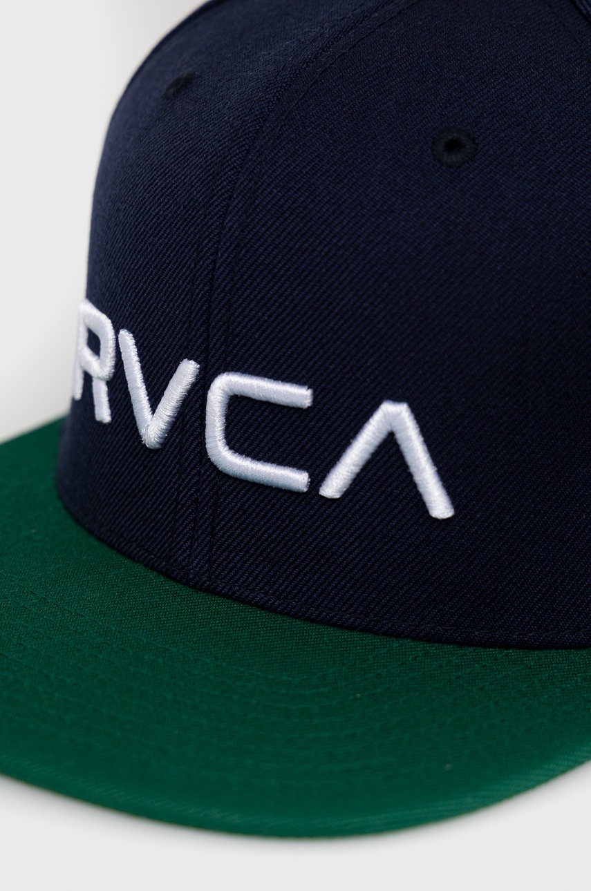 

Кепка RVCA колір синій з аплікацією