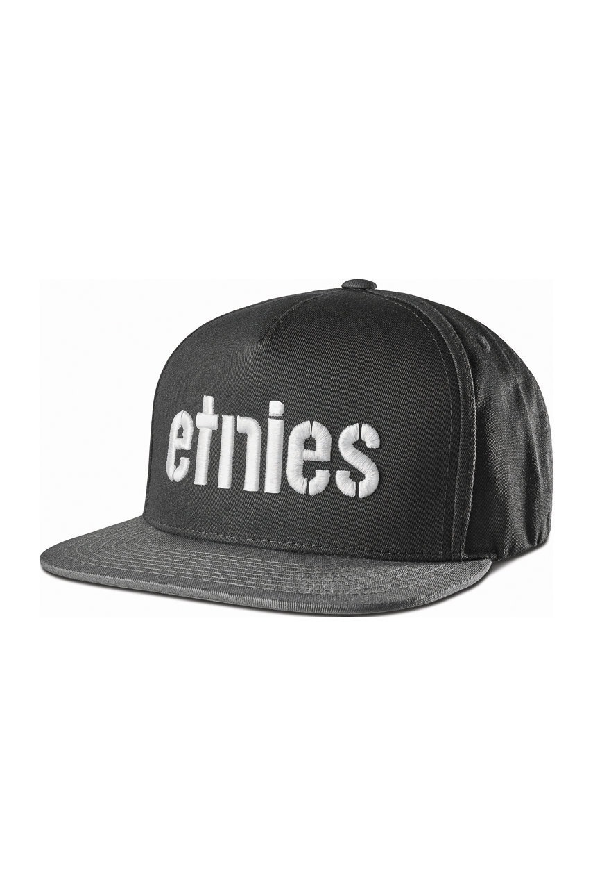 

Шапка Etnies Corp в черно с апликация, Черен