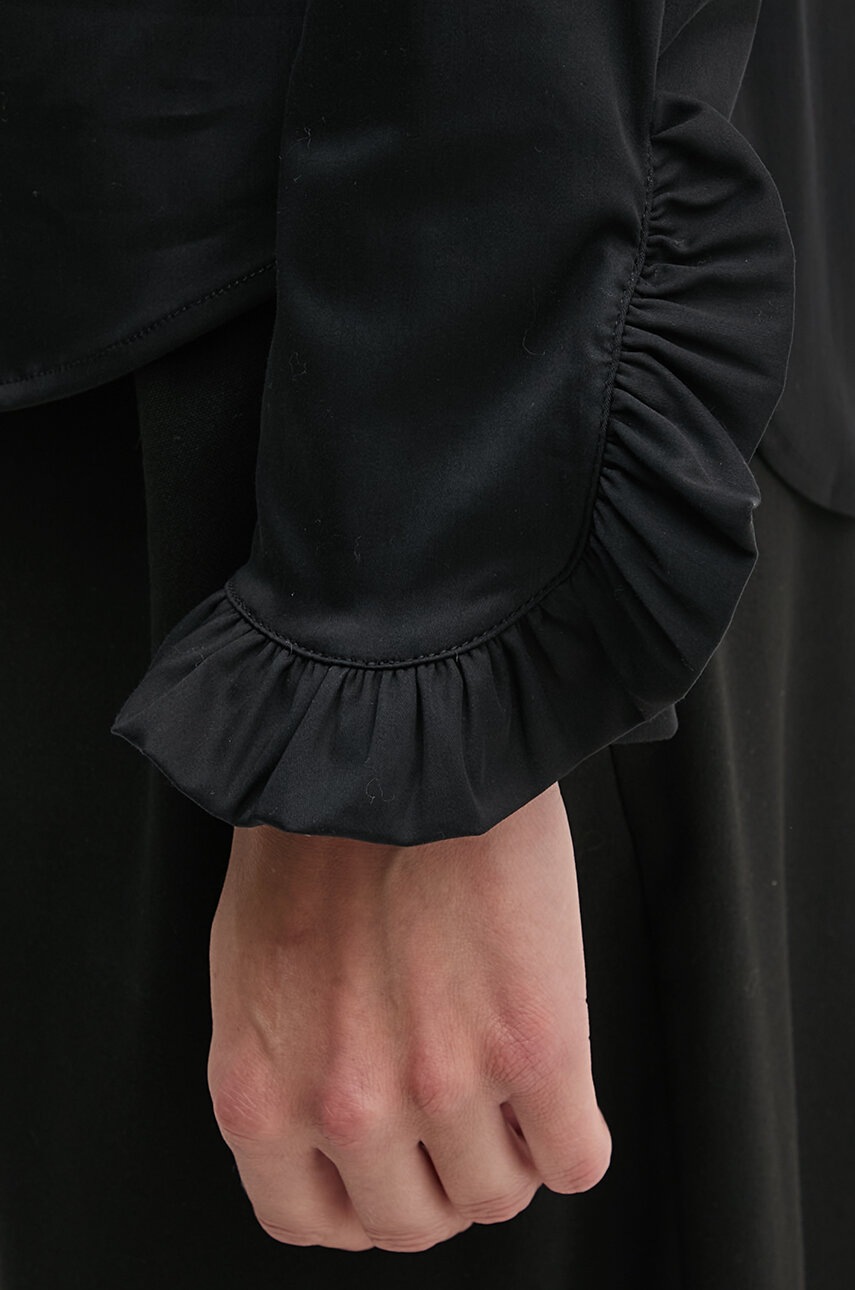 Πουκάμισο Mos Mosh χρώμα: μαύρο φωτογραφία