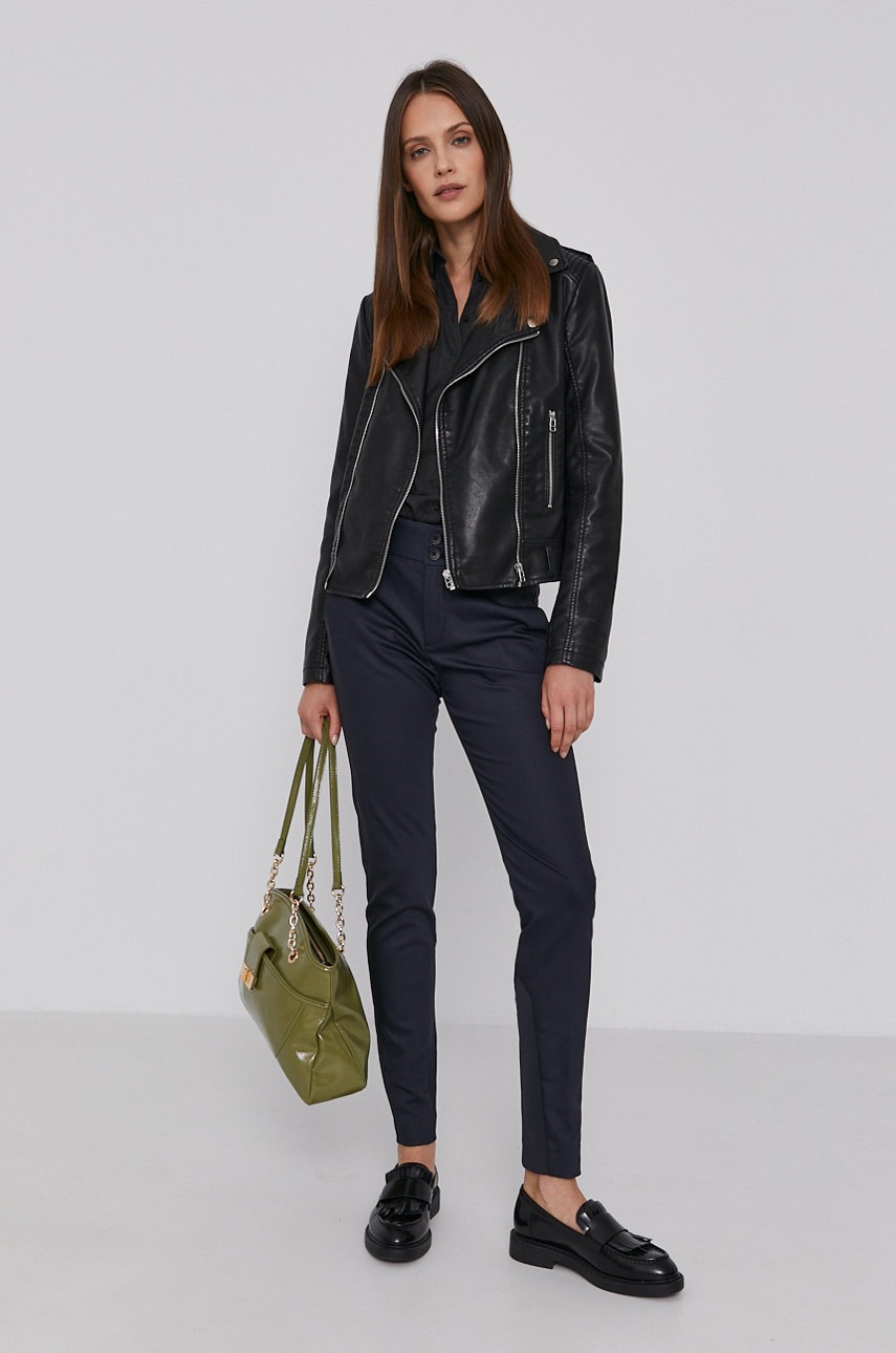 Πουκάμισο Mos Mosh γυναικείo, χρώμα: μαύρο φωτογραφία