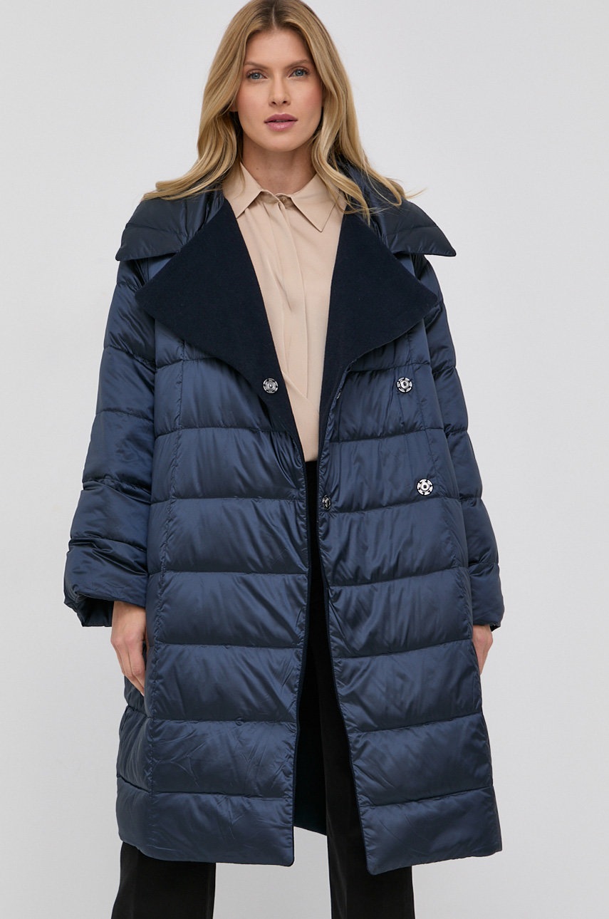 

Двухсторонняя пуховая куртка Beatrice B женская цвет синий зимний oversize