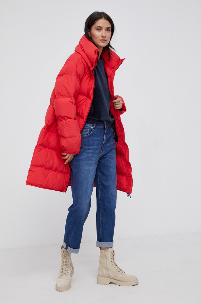 

Куртка Frieda & Freddies женская цвет красный зимняя oversize