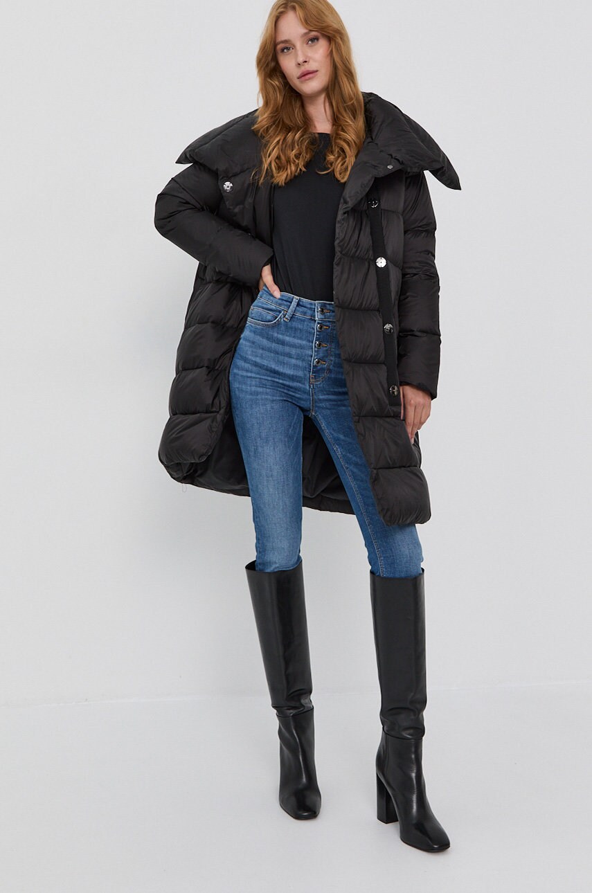 

Пуховая куртка Silvian Heach женская цвет чёрный зимняя oversize