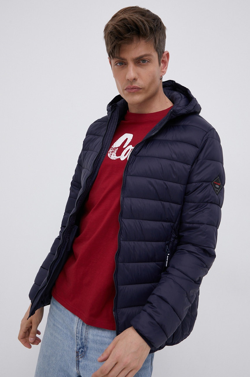 

Яке Cross Jeans мъжко в тъмносиньо с преходна изолация, Тъмносин