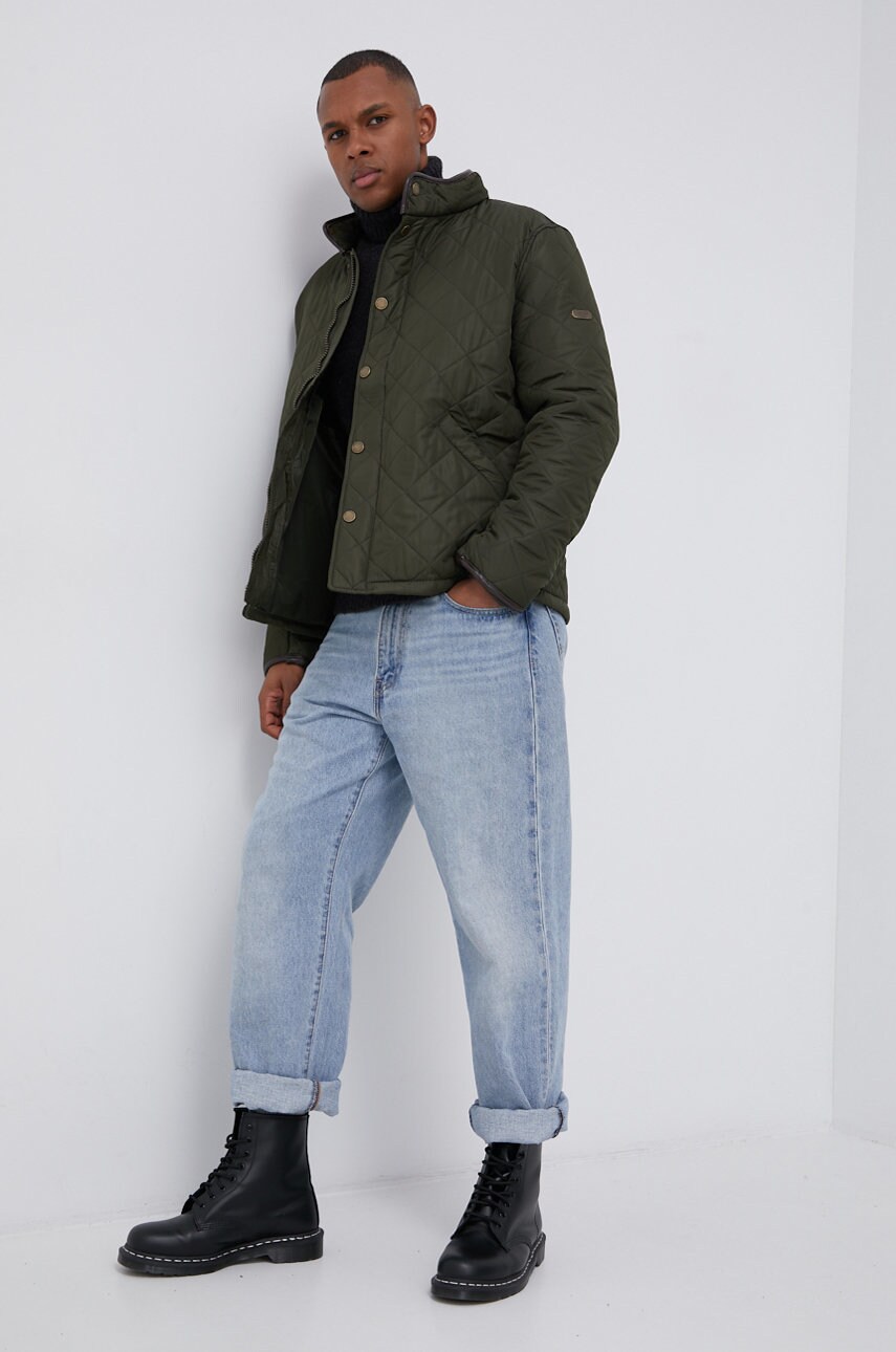 

Куртка Cross Jeans чоловіча колір зелений перехідна