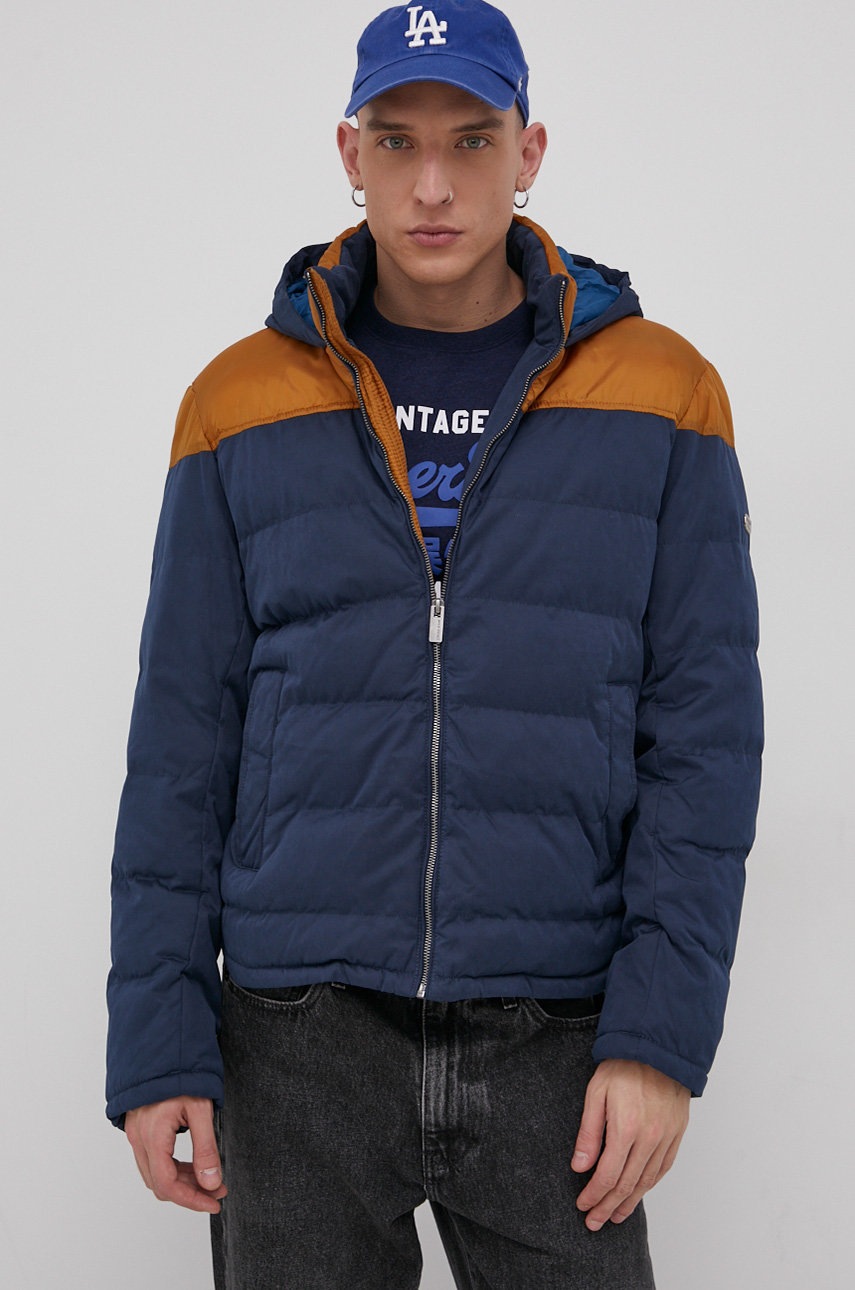 

Куртка Cross Jeans мужская цвет синий зимняя