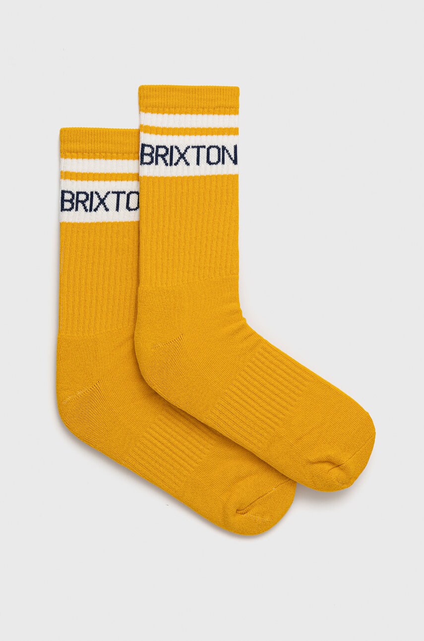 

Чорапи Brixton мъжки в жълто, Жълт