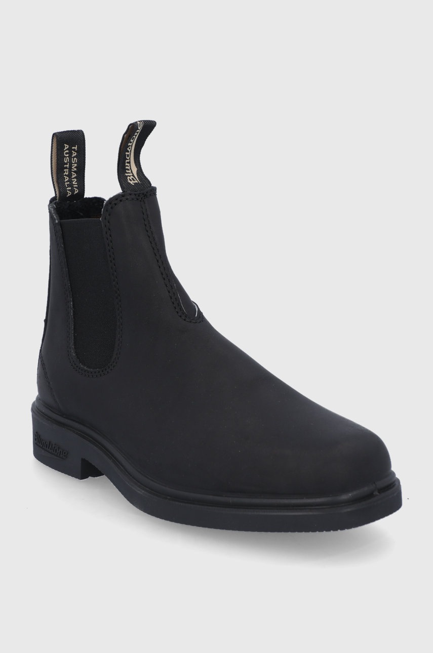 

Шкіряні черевики Blundstone 063 жіночі колір чорний на плоскому ходу