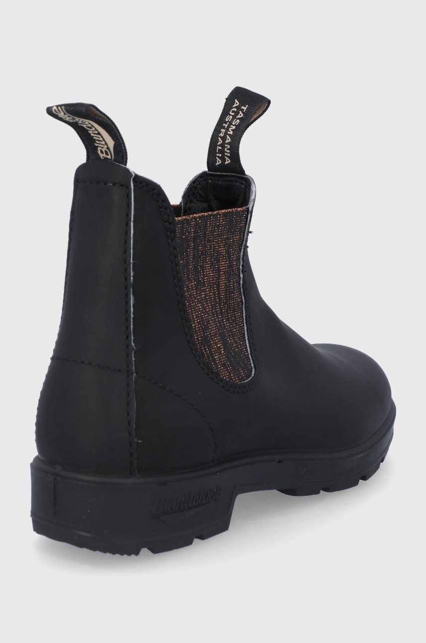 Blundstone Ghete Chelsea De Piele 1924 Femei, Culoarea Negru, Cu Toc Plat