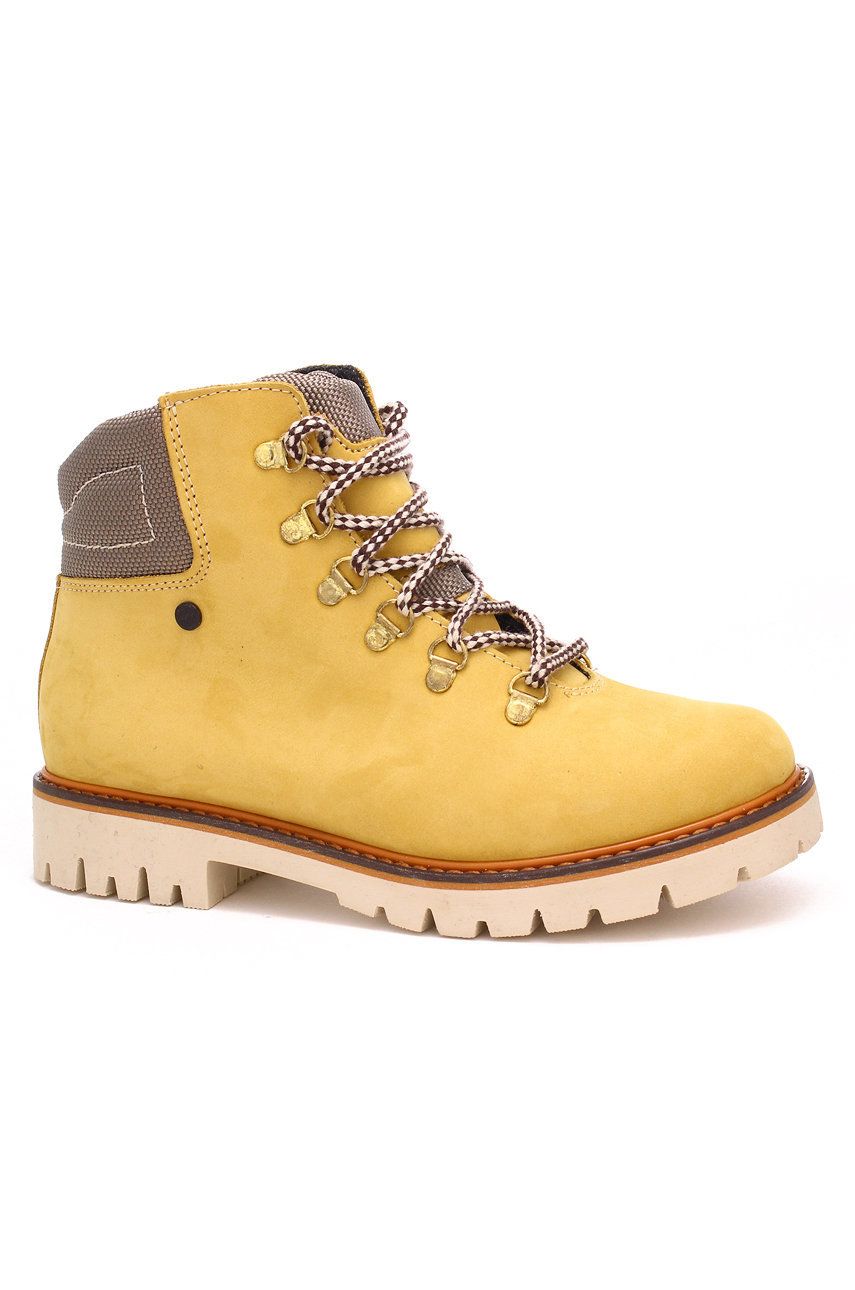 Bartek Pantofi din piele întoarsă pentru copii culoarea galben 2023 ❤️ Pret Super answear imagine noua 2022