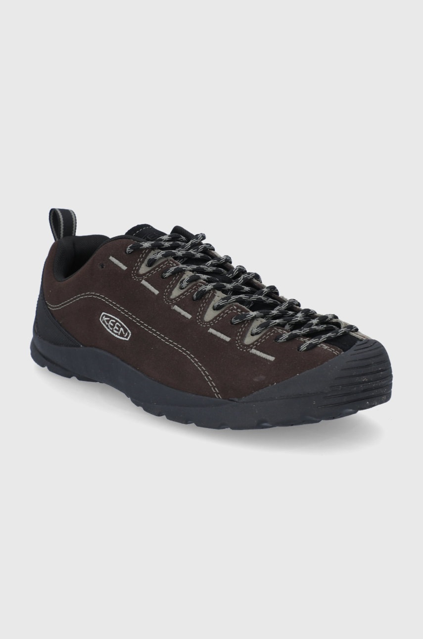 

Замшевые кроссовки Keen Jasper мужское цвет коричневый