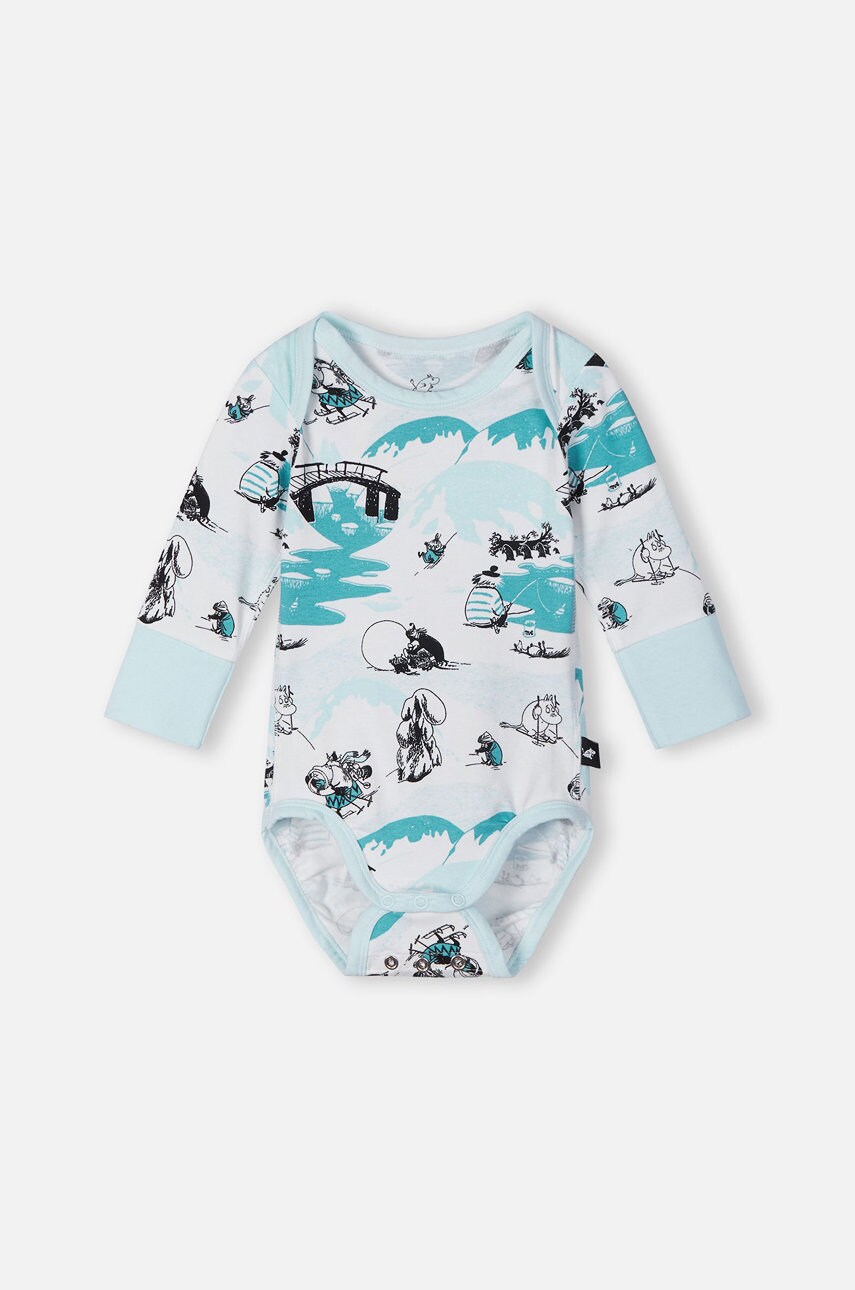 Reima body bebe moomin snyggast culoarea turcoaz