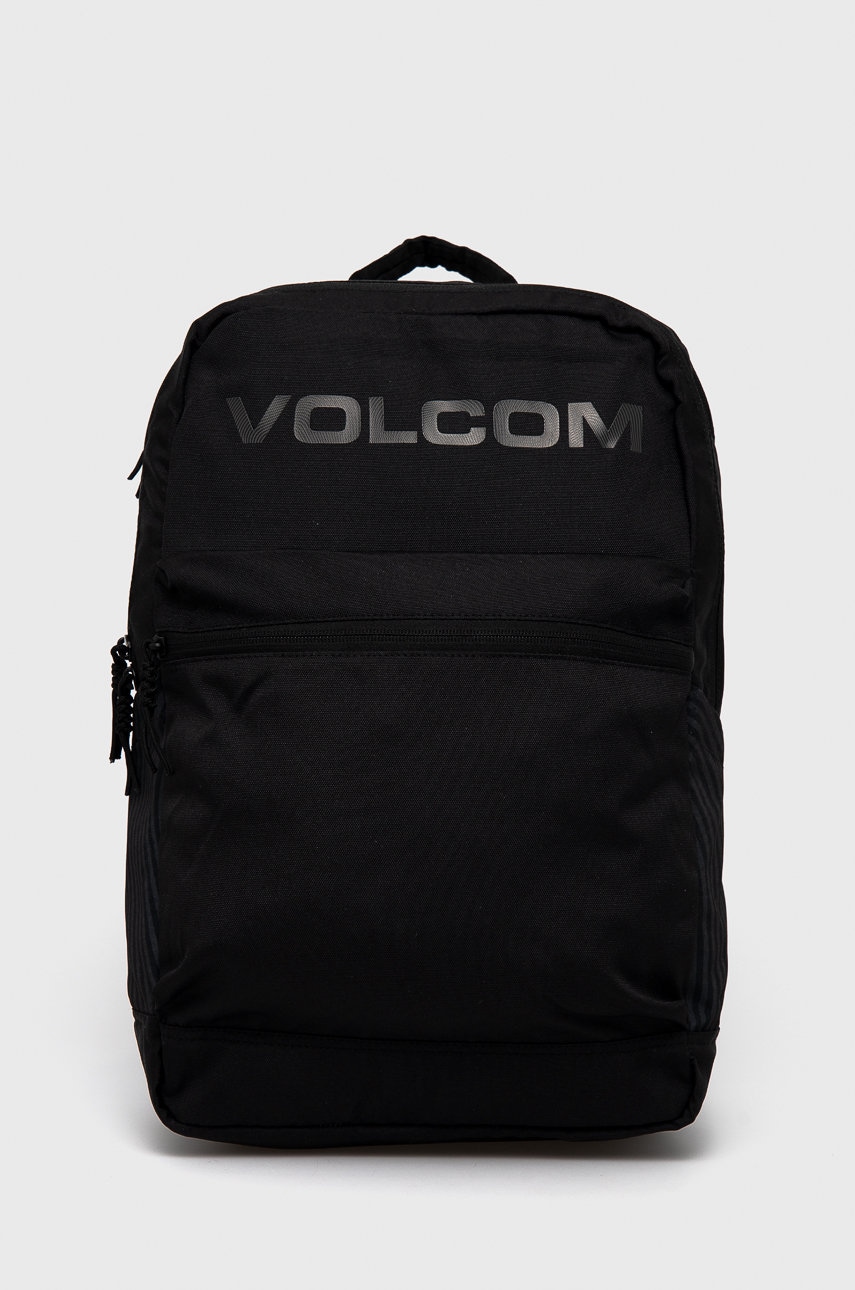 Volcom Rucsac bărbați, culoarea negru, mare, material neted