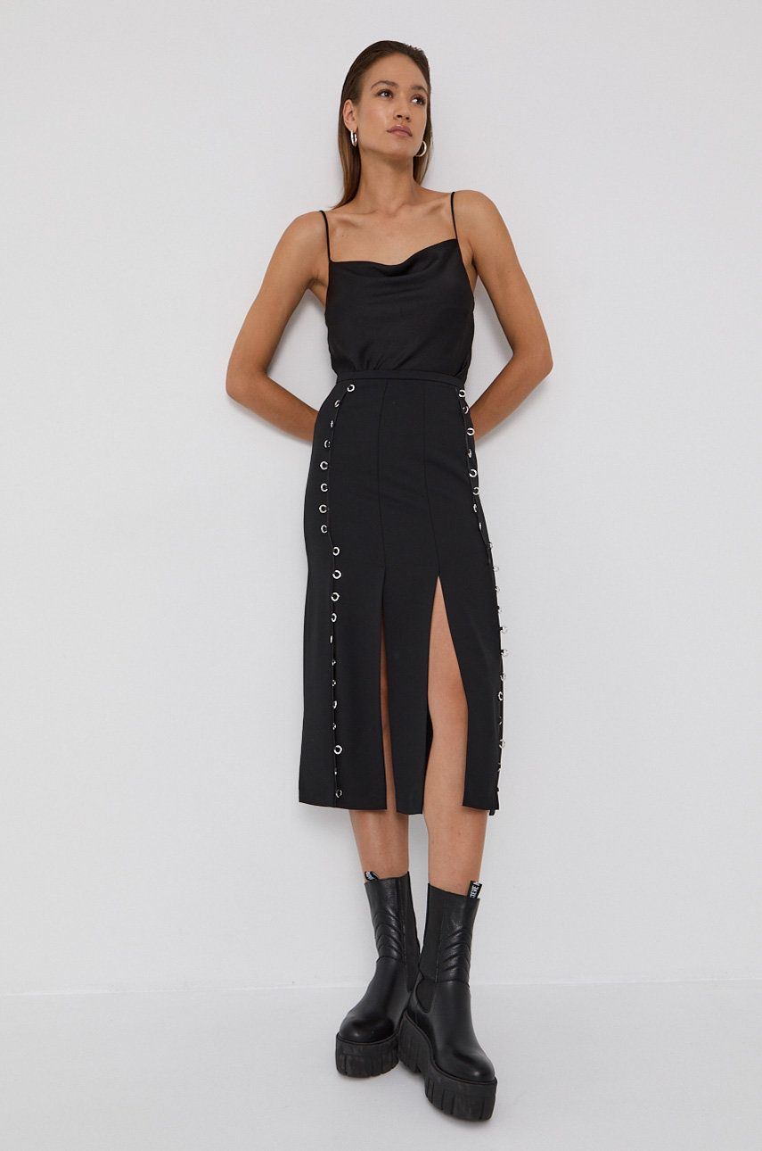 Beatrice B Fustă culoarea negru, mini, model drept answear.ro imagine noua 2022