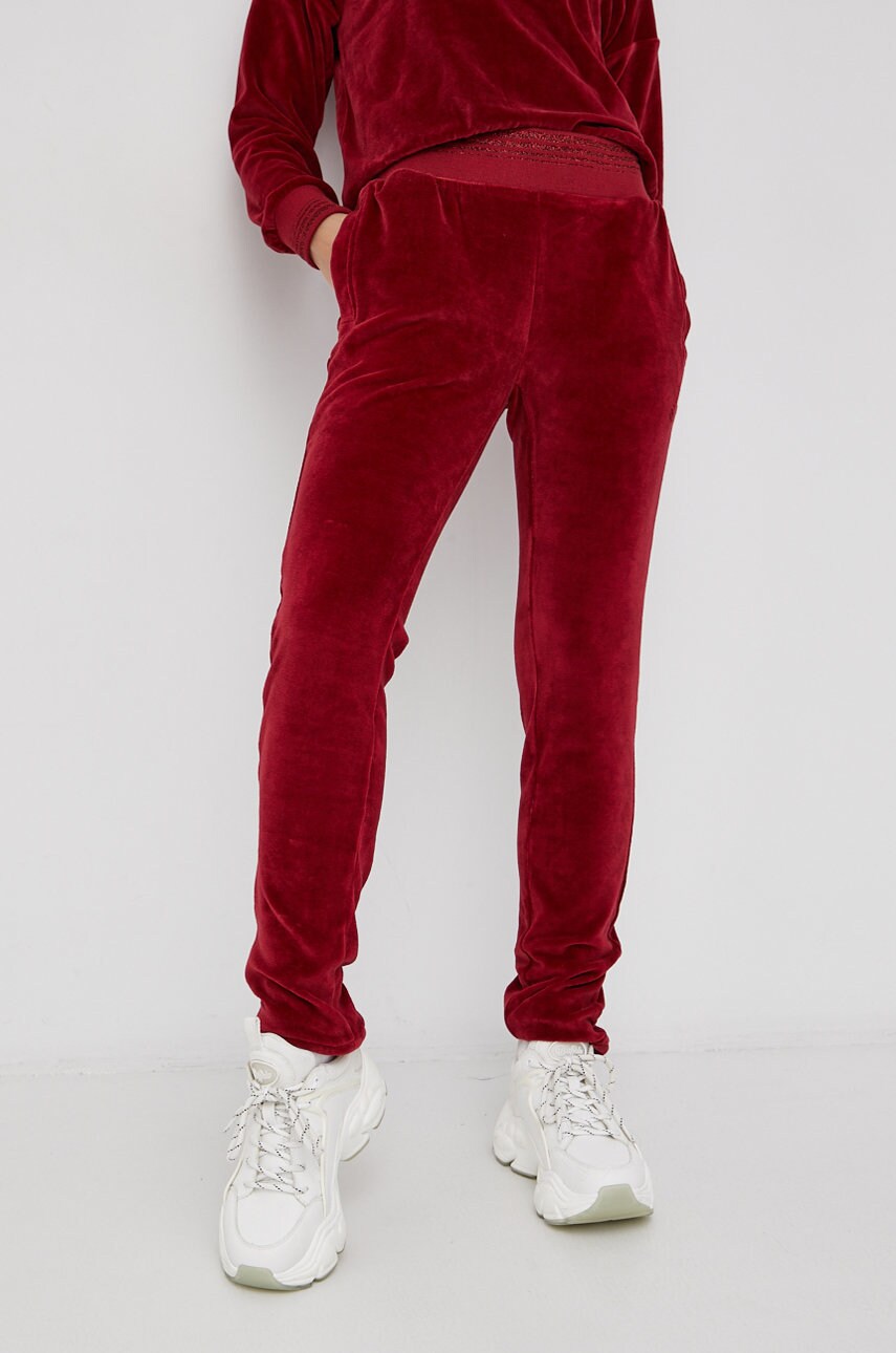 

Штани Cross Jeans жіночі колір червоний гладкі
