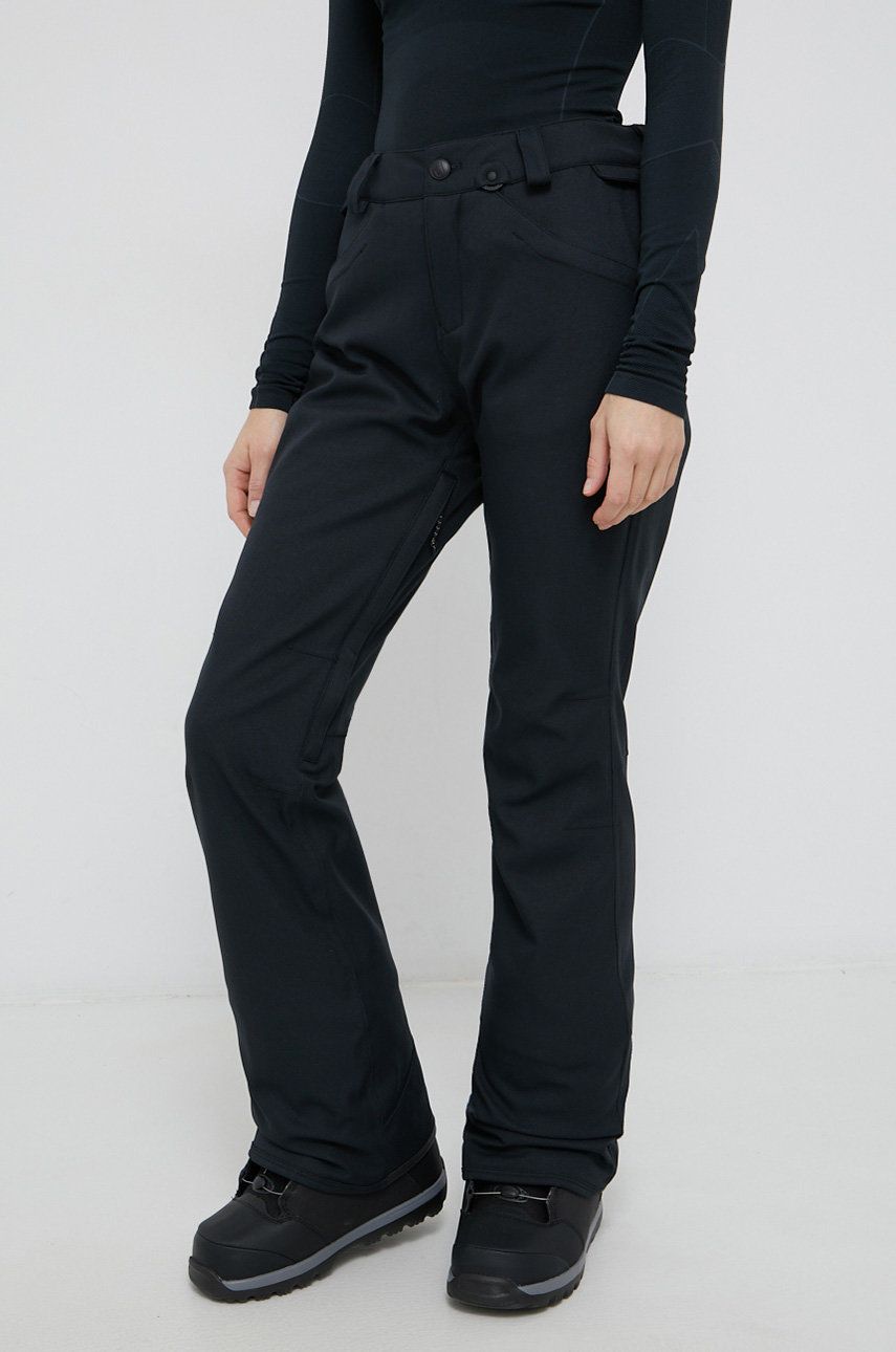 Volcom Pantaloni femei, culoarea negru imagine reduceri black friday 2021 answear.ro