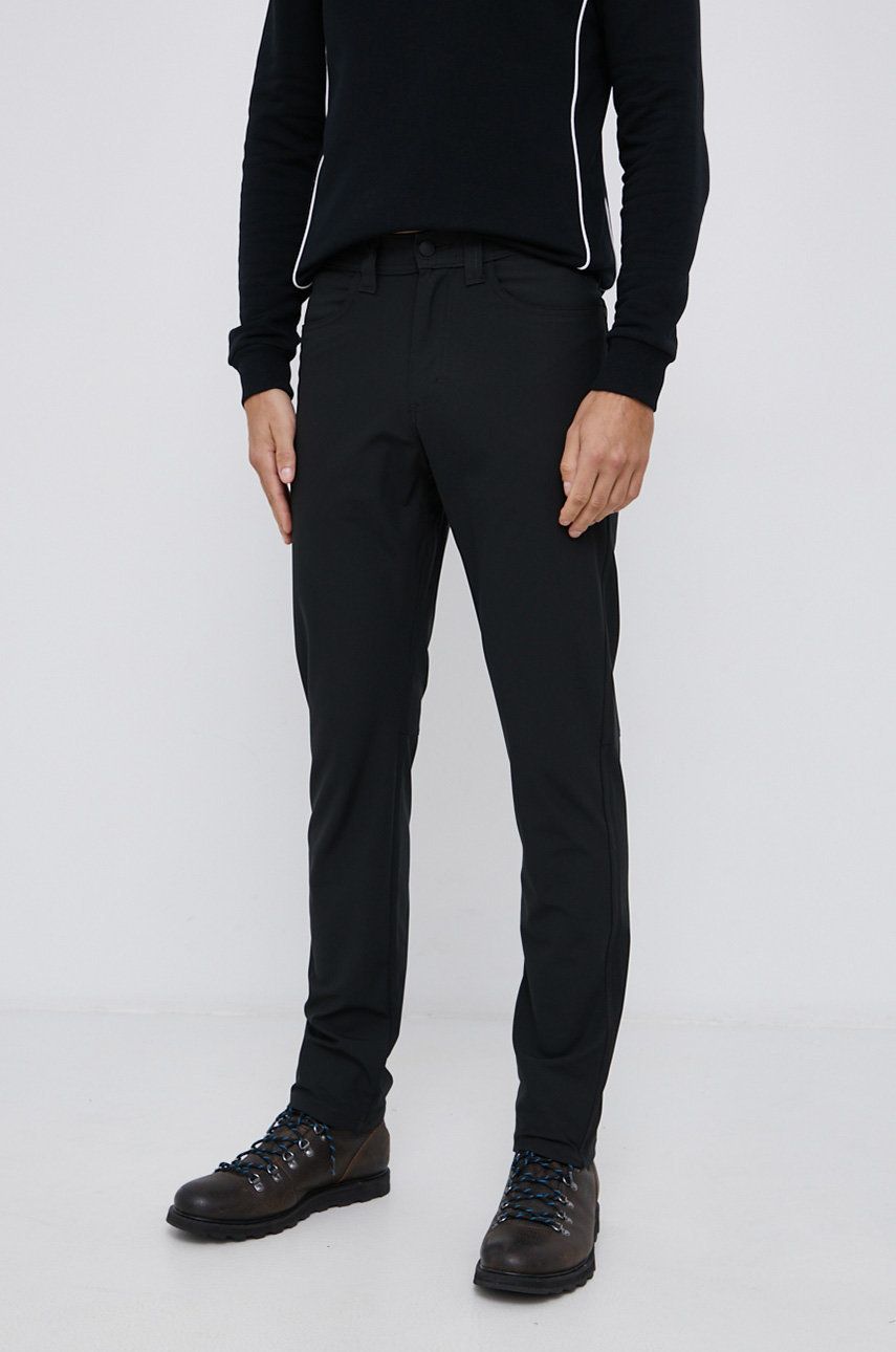 Wrangler Pantaloni ATG bărbați, culoarea negru, model drept