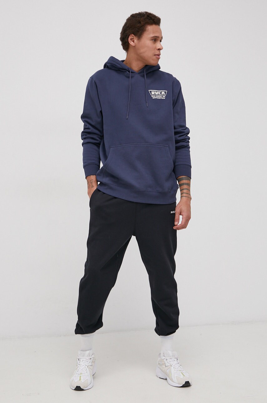 

Брюки RVCA мужские цвет чёрный гладкие