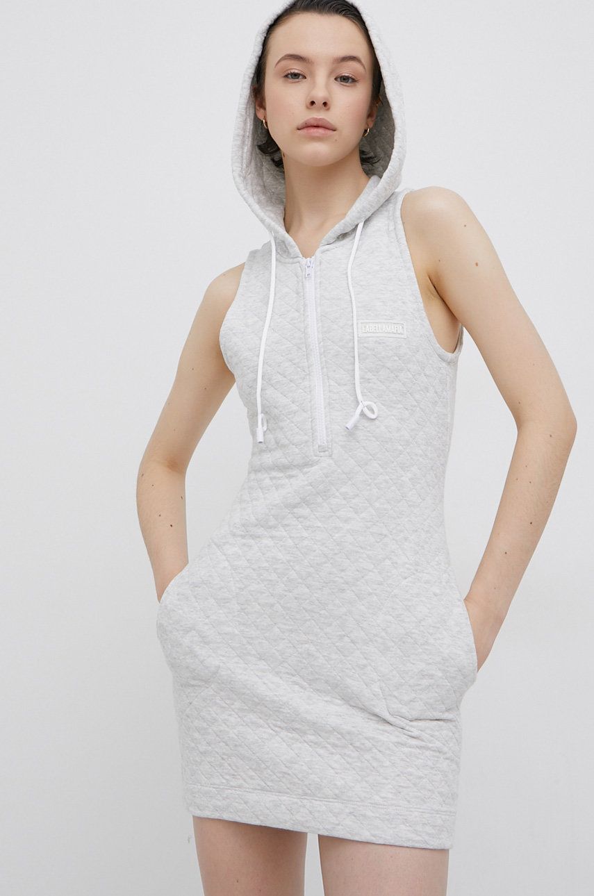 LaBellaMafia rochie culoarea gri, mini, drept answear.ro