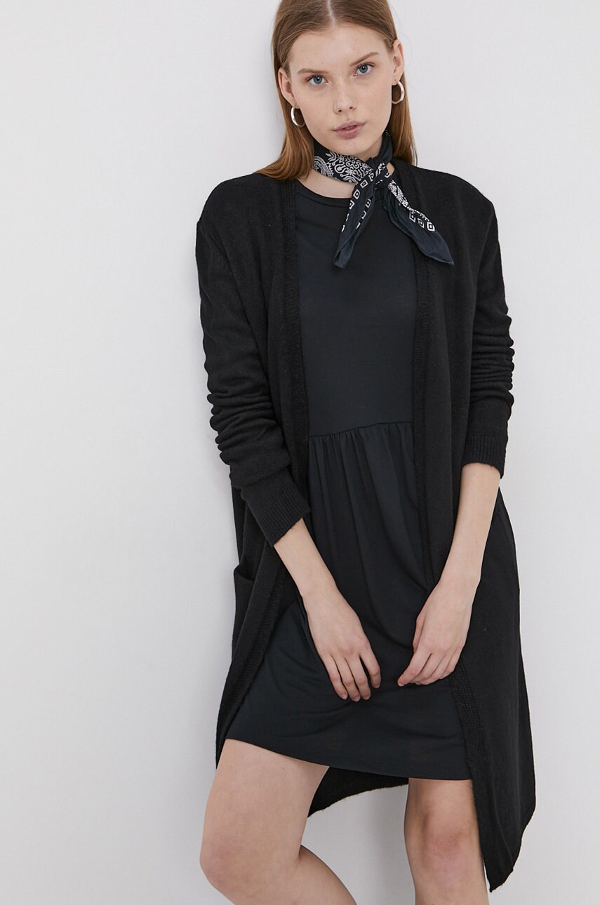 Cross Jeans Cardigan femei, culoarea negru, calduros answear.ro imagine megaplaza.ro