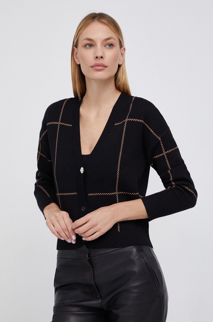 XT Studio Cardigan femei, culoarea negru, light answear.ro imagine 2022 13clothing.ro
