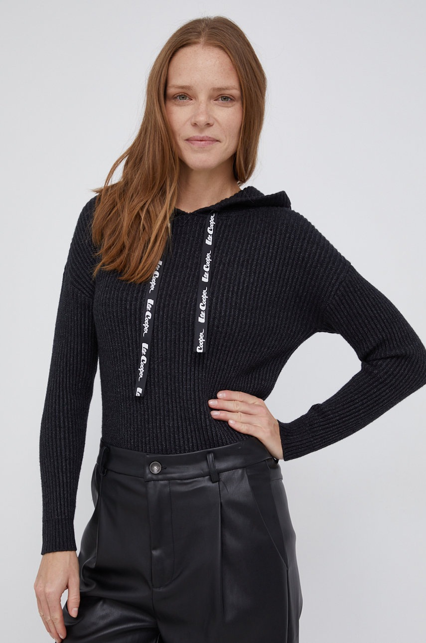 

Пуловер Lee Cooper дамски в черно, Черен