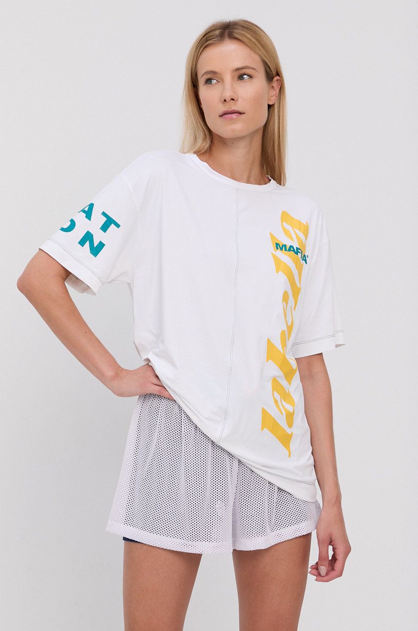 LaBellaMafia T-shirt damski kolor biały
