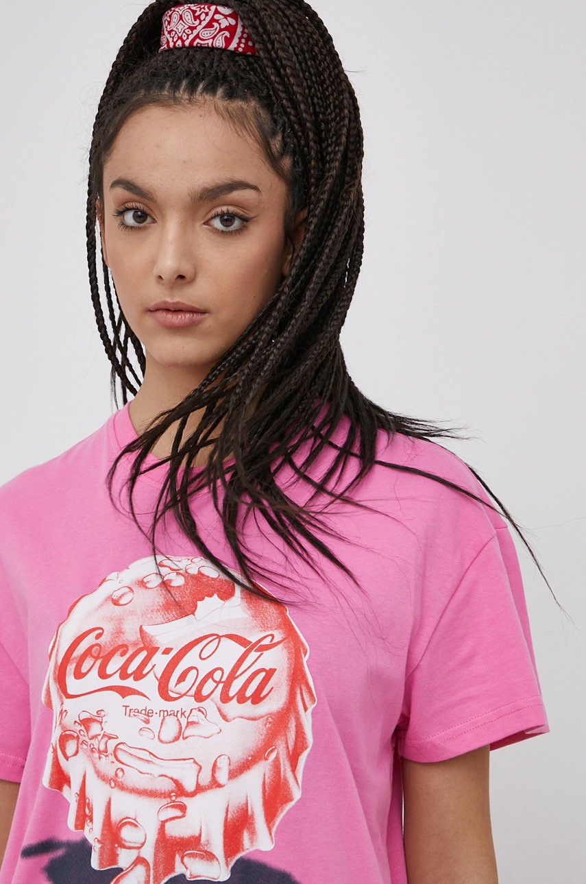

Тениска Local Heroes Coca x Cola в розово, Розов
