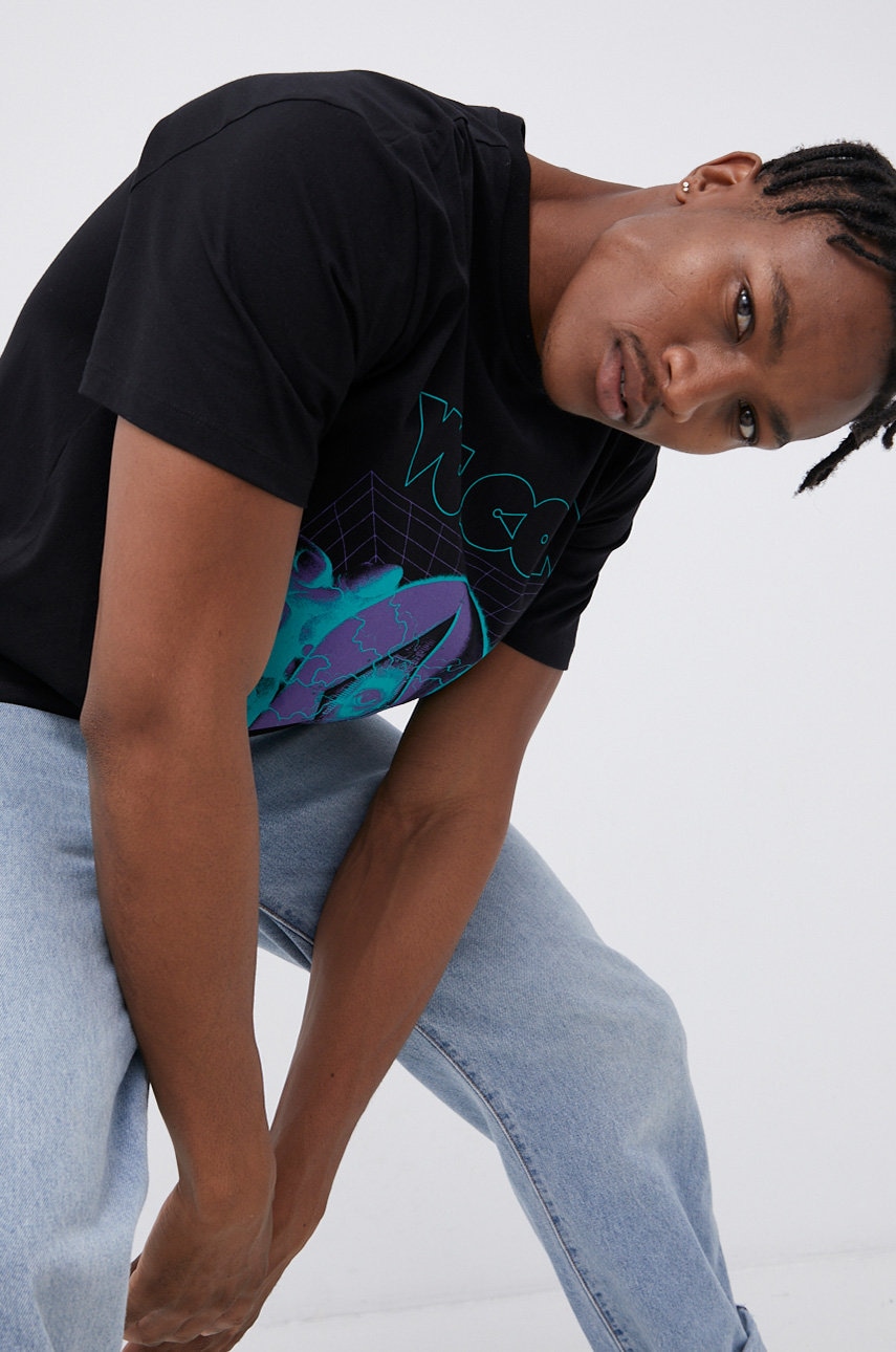 Volcom Tricou din bumbac x Max Loeffler culoarea negru, cu imprimeu