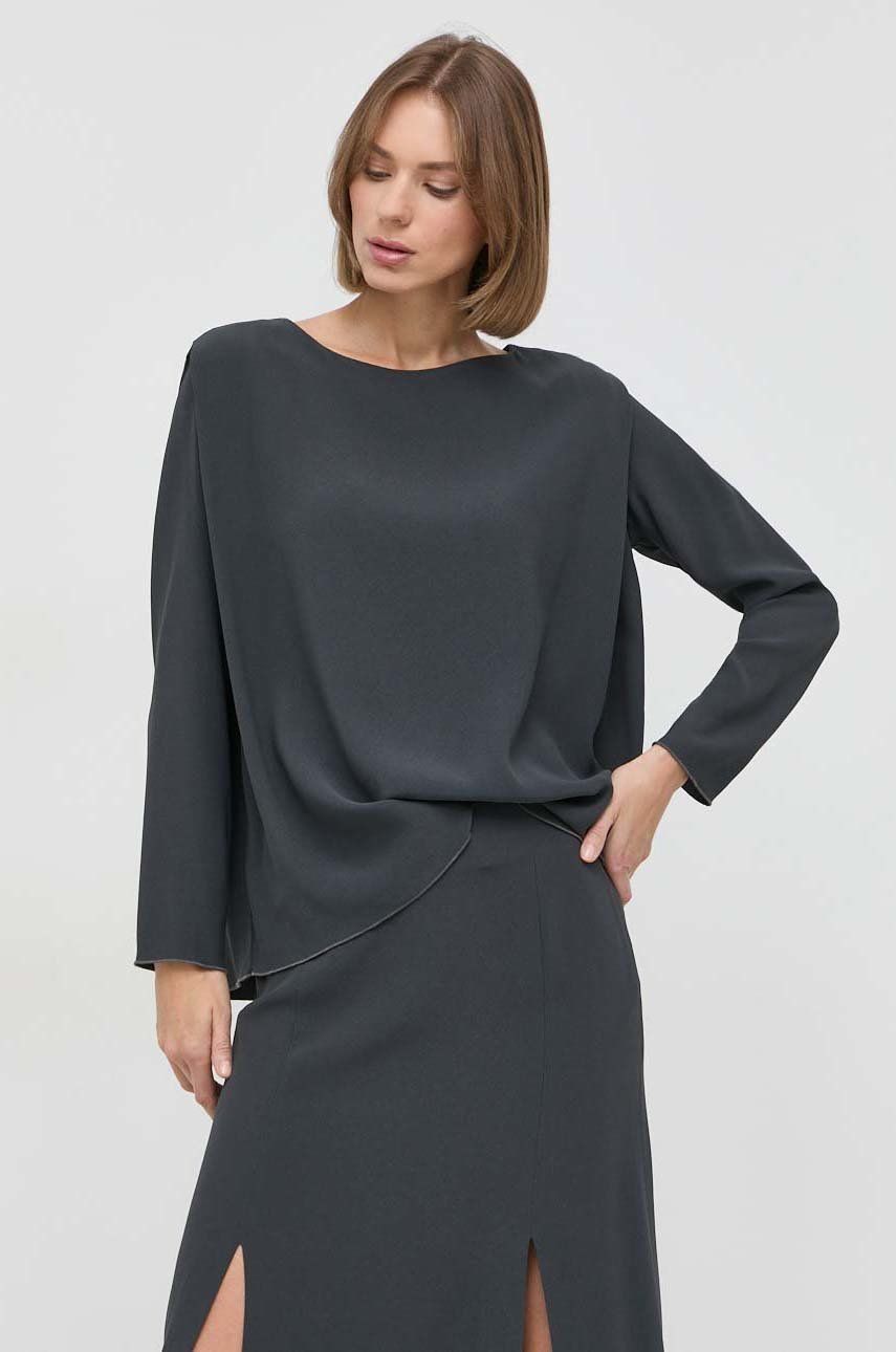 Liviana Conti bluza femei, culoarea gri, neted answear.ro imagine promotii 2022