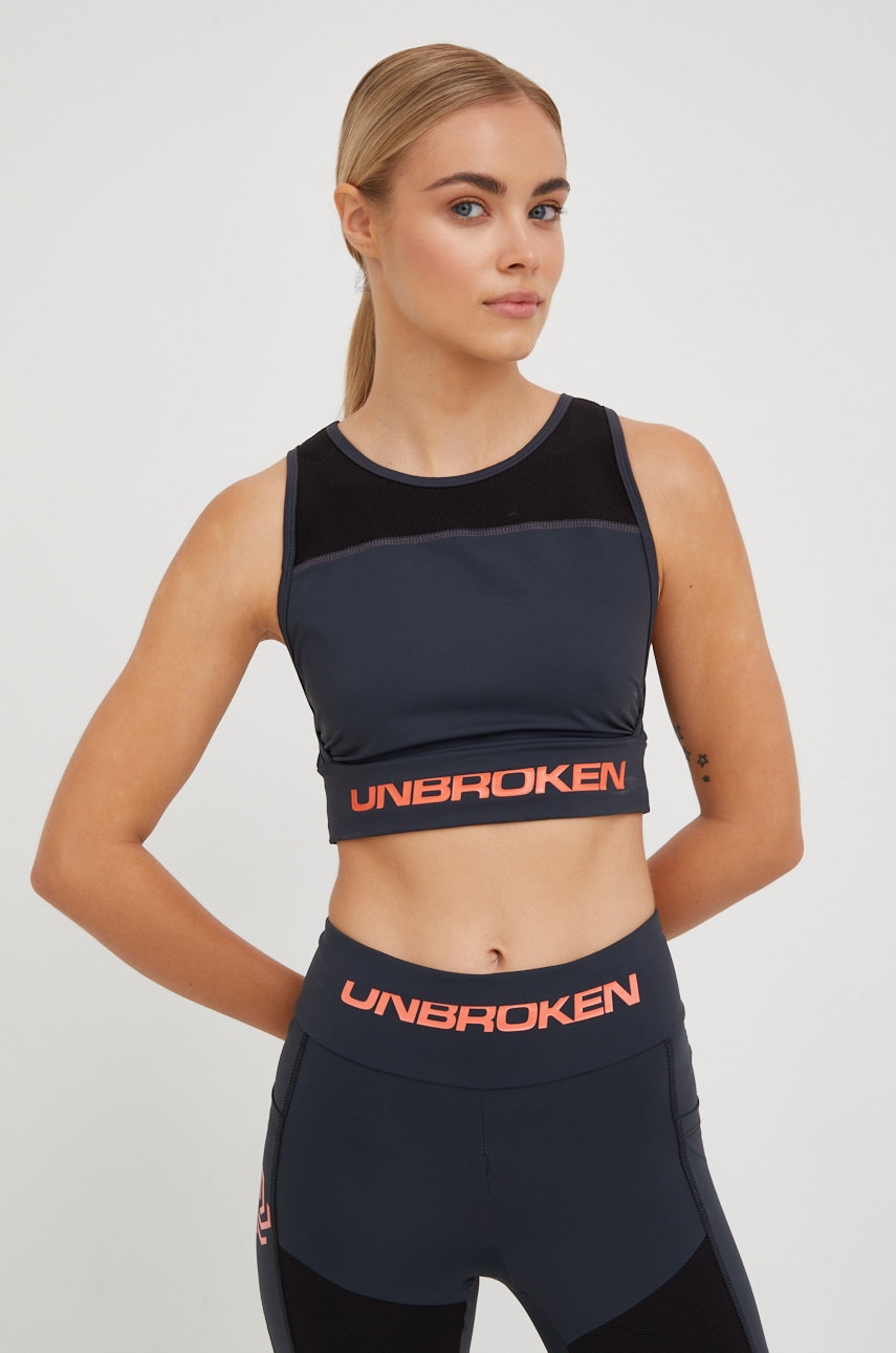 Labellamafia Sutien Sport Unbroken Culoarea Gri