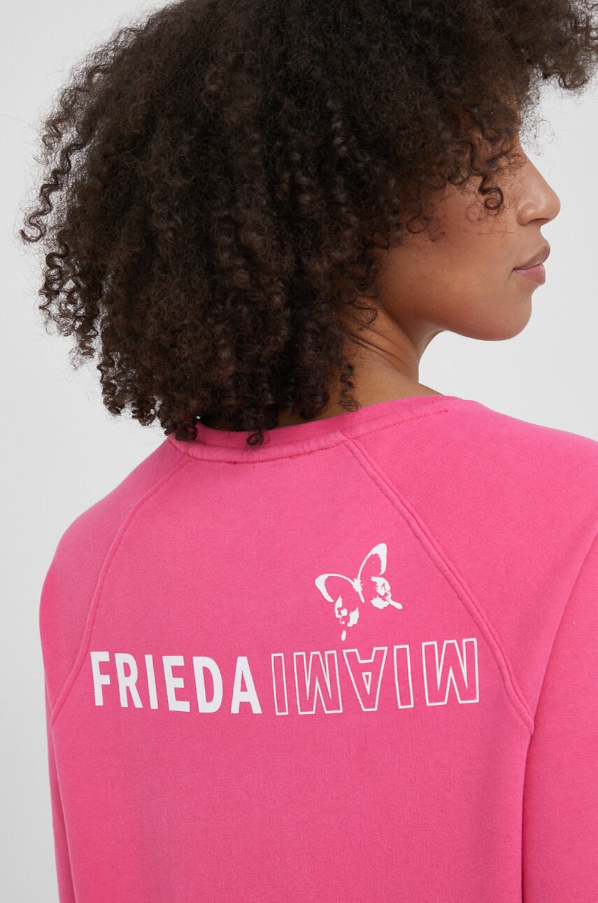 Frieda & freddies bluza femei, culoarea violet, cu imprimeu