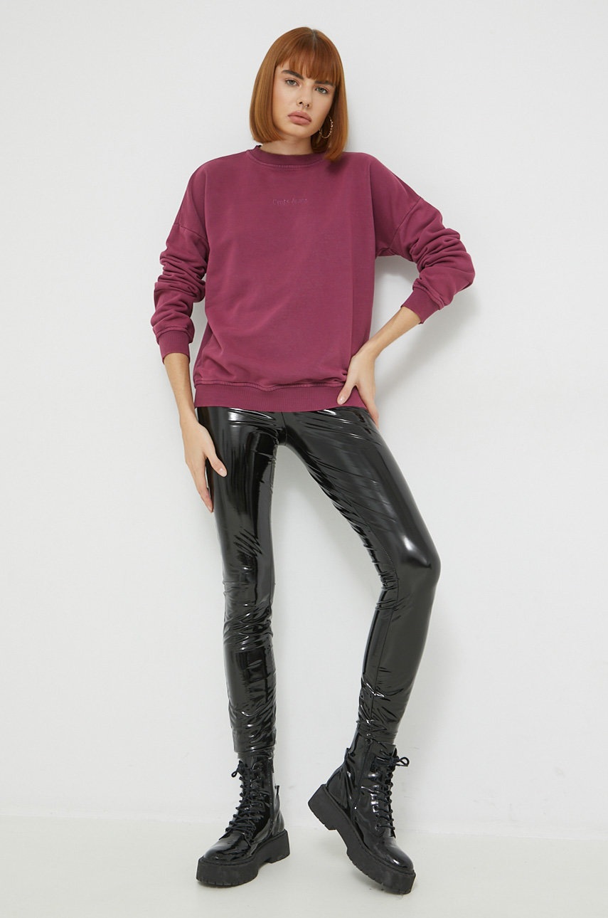 

Кофта Cross Jeans женская цвет фиолетовый однотонная