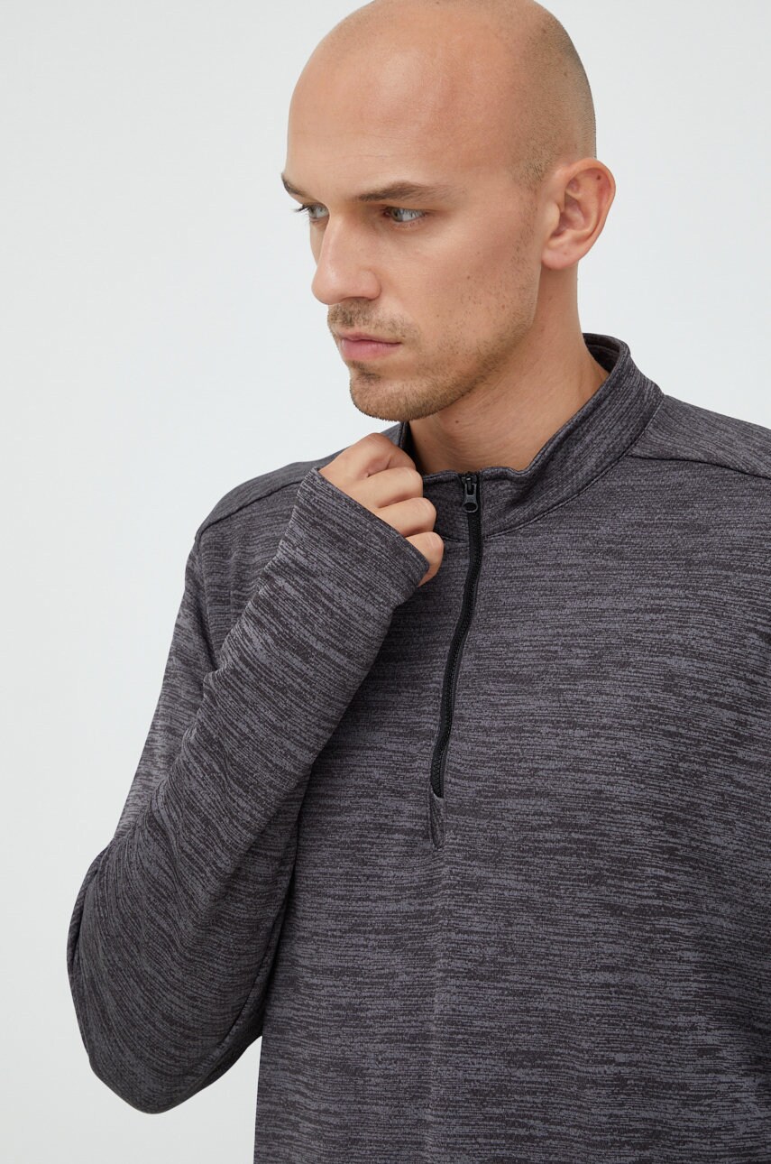 Wrangler bluza atg barbati, culoarea gri, melanj