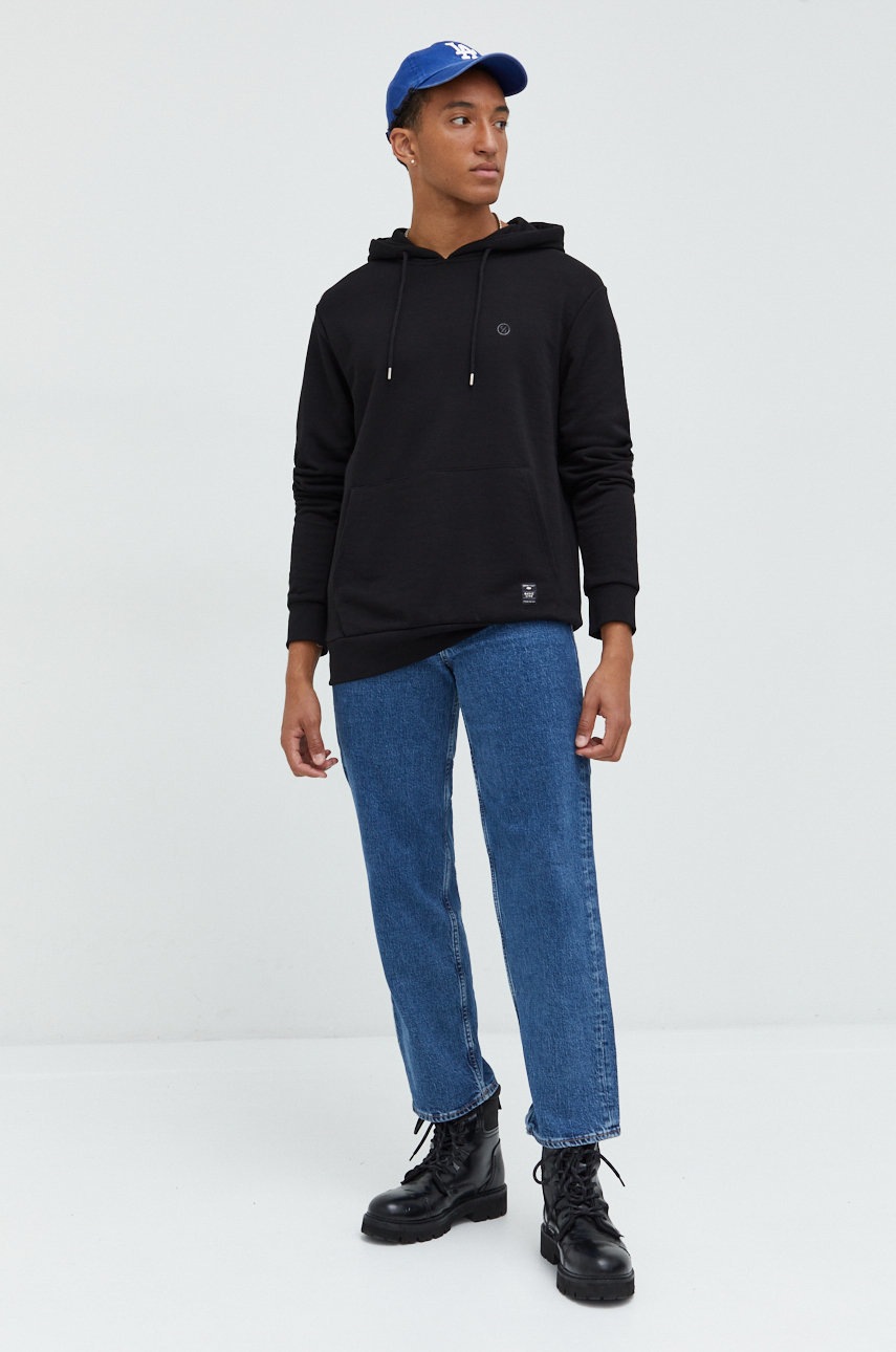 

Кофта Cross Jeans мужская цвет чёрный однотонная