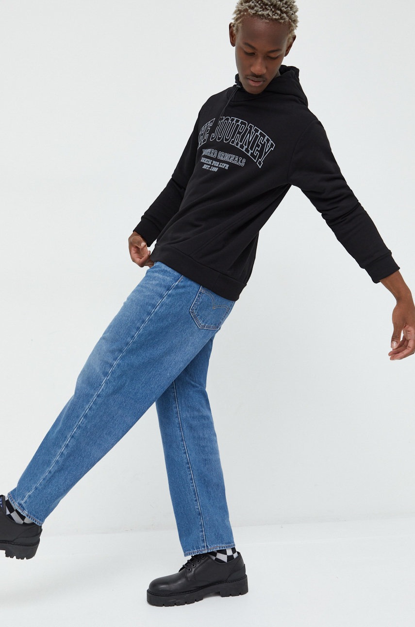 

Кофта Cross Jeans мужская цвет чёрный с принтом
