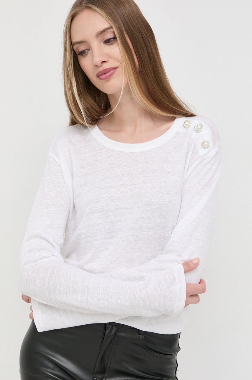Custommade longsleeve din in culoarea alb