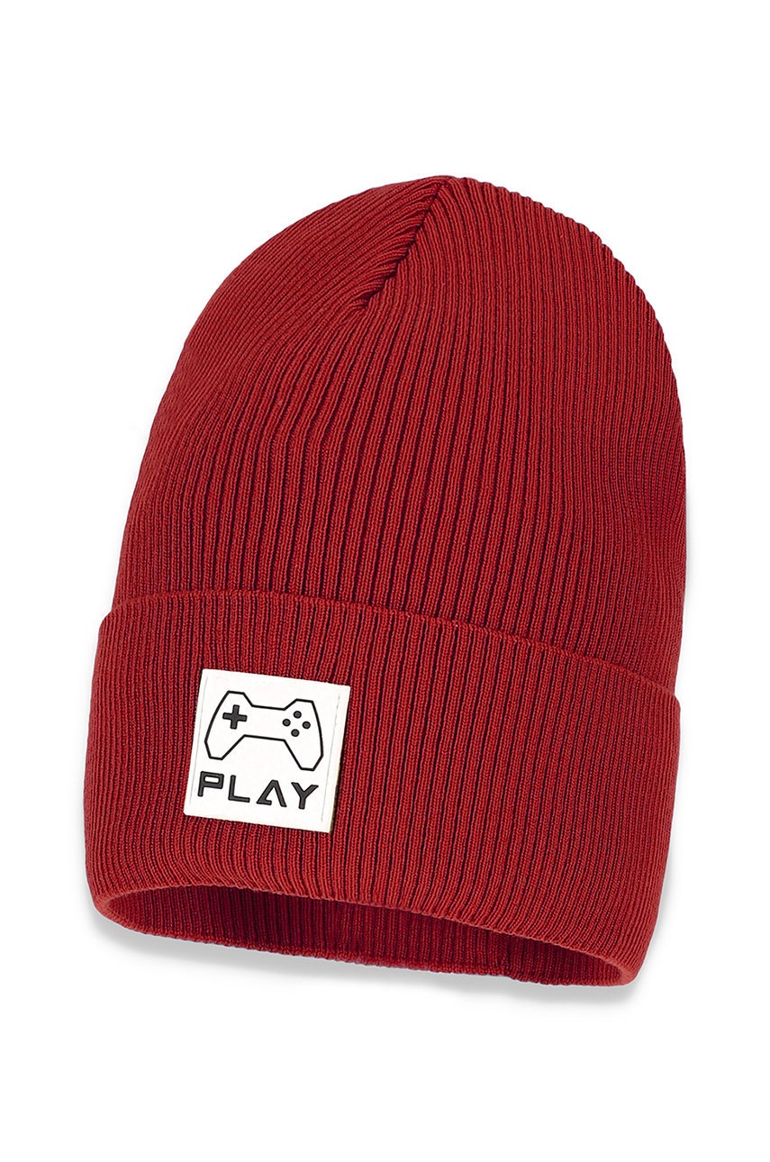 

Детска шапка Broel в червено от плътен трикотаж, Червен