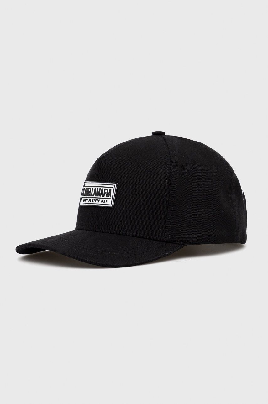 LaBellaMafia șapcă de baseball din bumbac culoarea negru, cu imprimeu