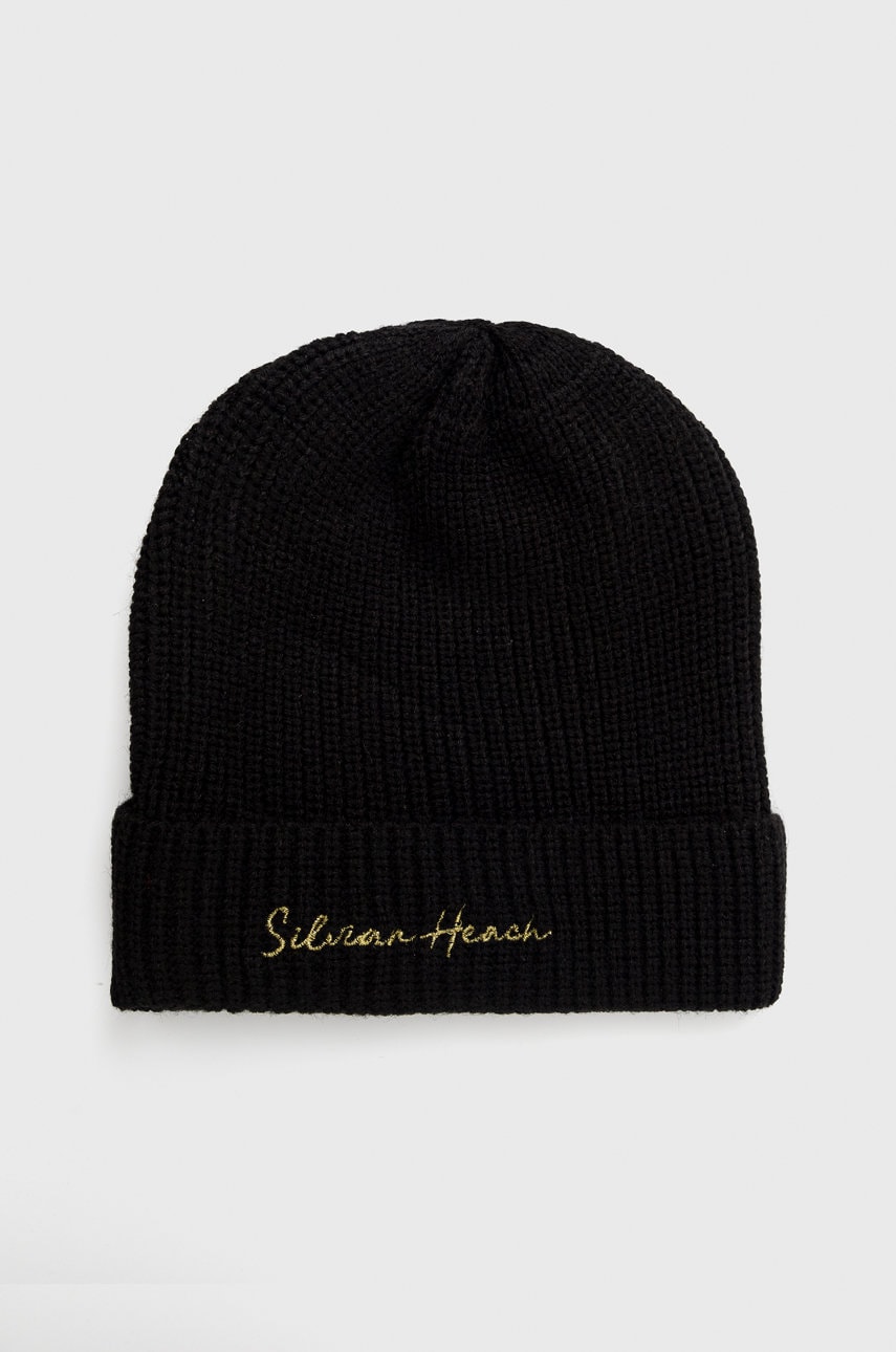 Silvian heach caciula culoarea negru,