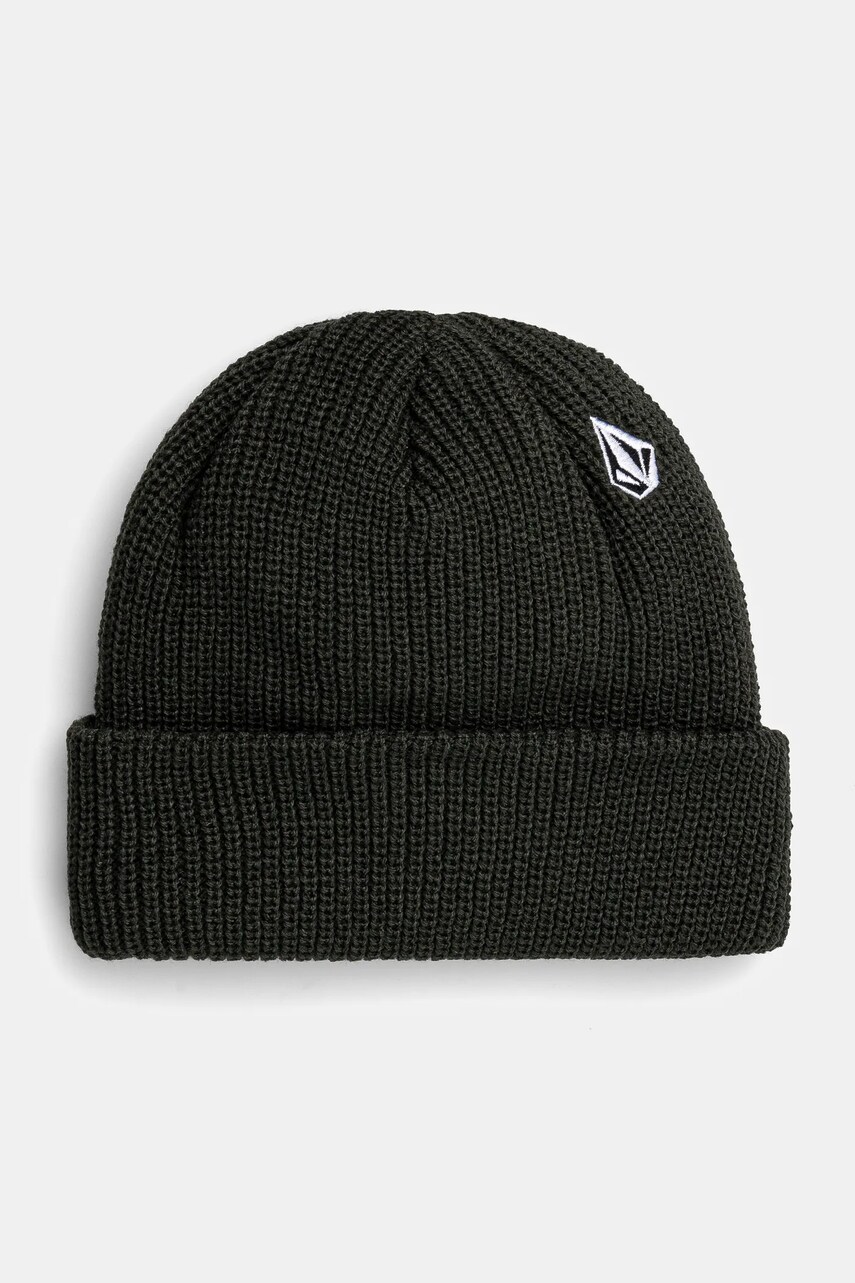 Volcom caciula culoarea verde, din tesatura neteda
