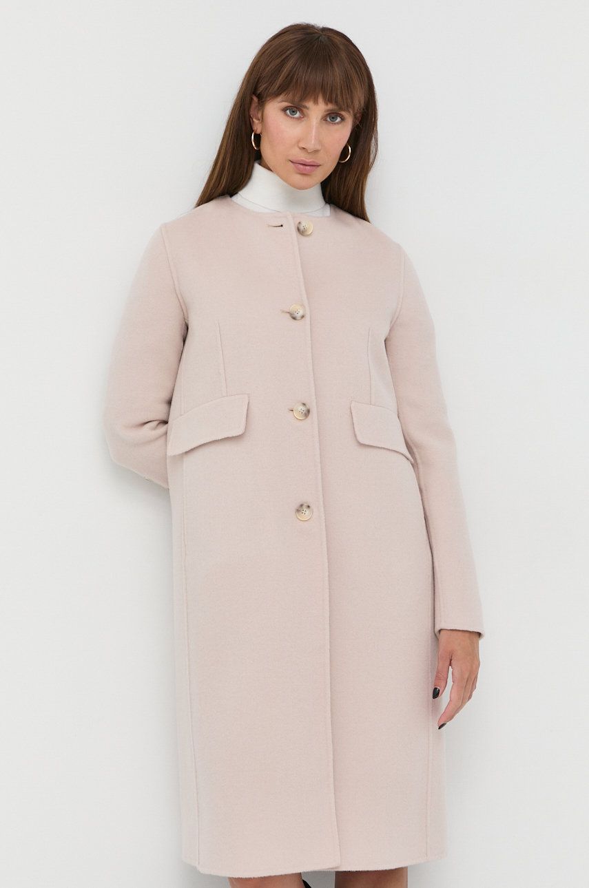 Liviana Conti palton de lana culoarea roz, de tranzitie answear.ro imagine promotii 2022