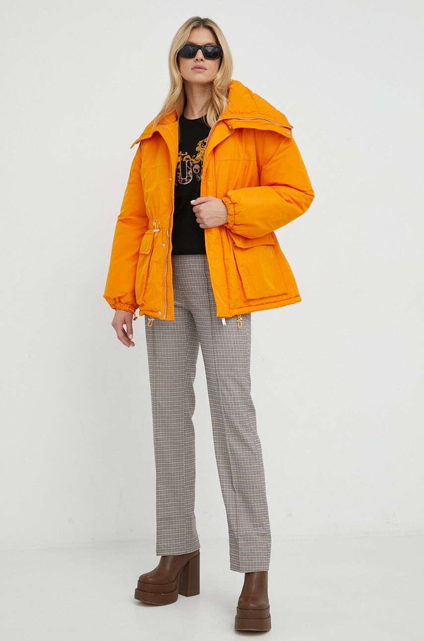 

Куртка Silvian Heach жіноча колір помаранчевий зимова oversize