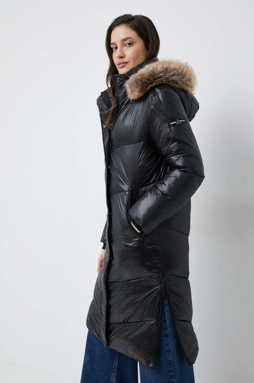 Frieda & Freddies geaca femei, culoarea negru, de tranzitie 2023 ❤️ Pret Super answear imagine noua 2022