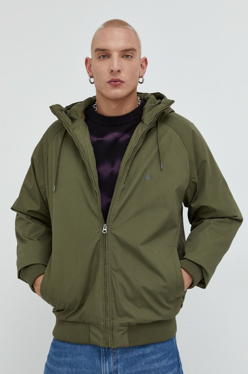 

Куртка Volcom чоловіча колір зелений зимова