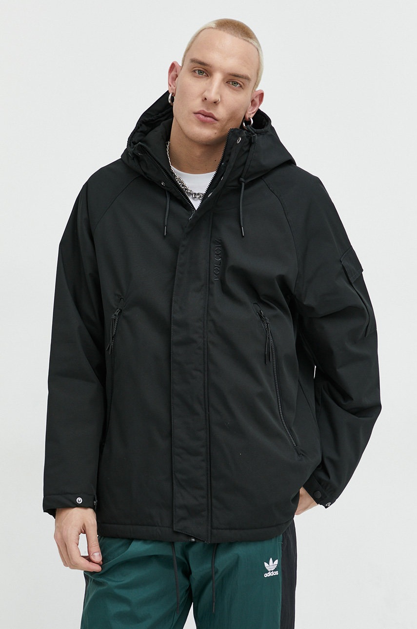 

Яке Volcom в черно с преходна изолация, Черен