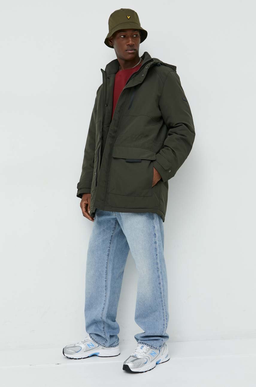 

Куртка Cross Jeans мужская цвет зелёный зимняя